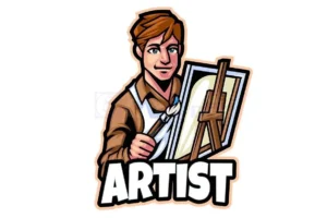 artist-mascot-logo-template