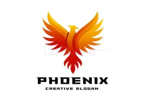modern-phoenix-mythology-logo-template