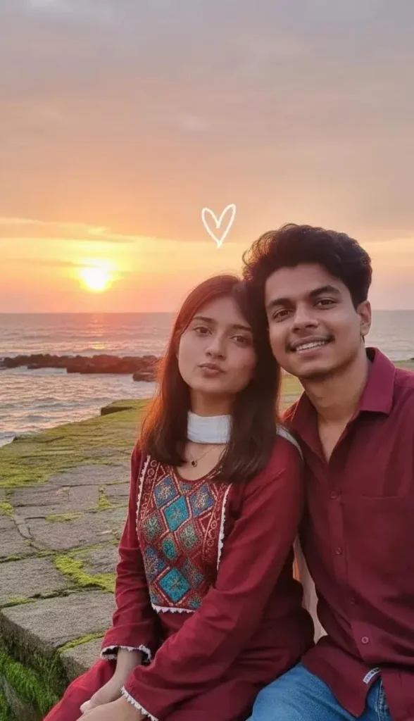 seaside-couple aesthetic