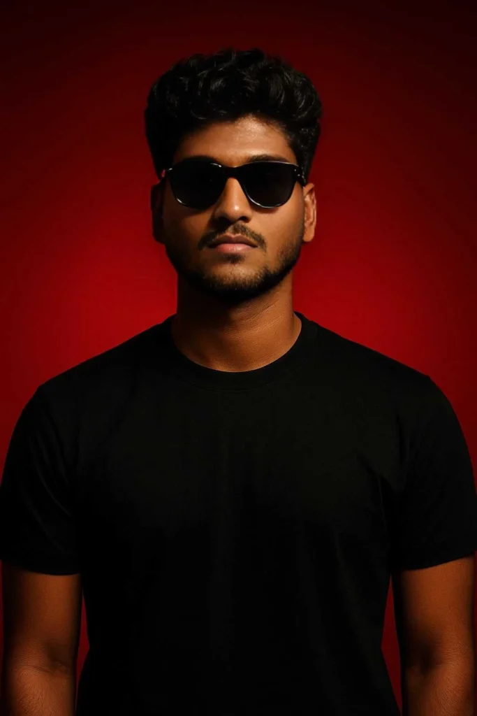 stylized-portrait-with-red-background